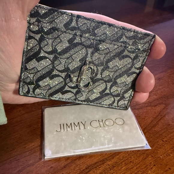 JIMMY CHOO UMIKA GLITTER CARD CASE - Picture 2 of 7